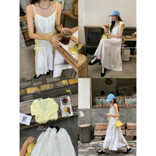 003 韩系水溶花边设计吊带连衣裙 LHHH SARA