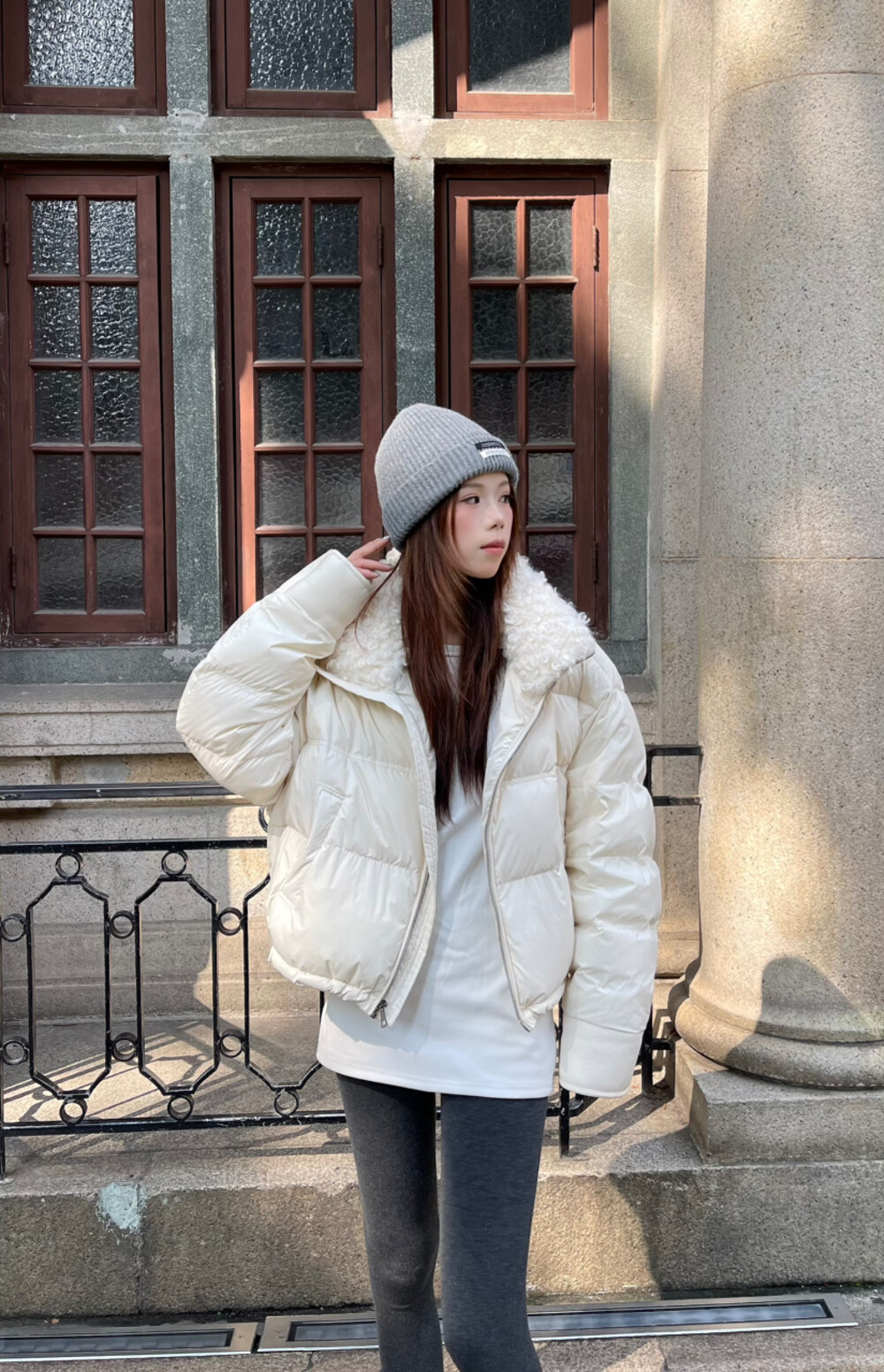 冬上新！【LILY】简约宽松百羽绒服