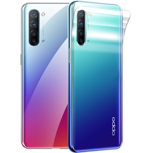 适用opporeno3pro后膜opporeno3por背膜reno3元气版水凝磨砂reno3pro后盖贴纸全屏钢化膜全包手机保护膜后壳