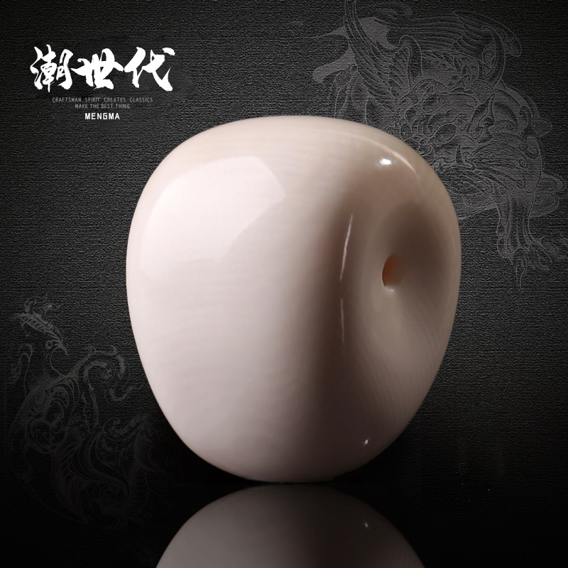 保真猛犸象牙星月菩提三通佛头