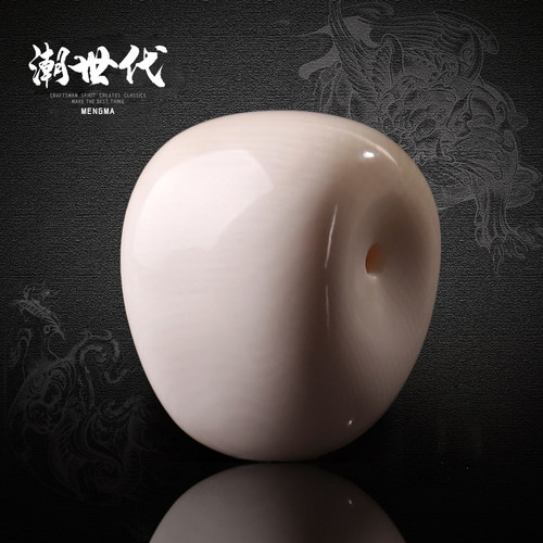 保真猛犸象牙星月菩提三通佛头