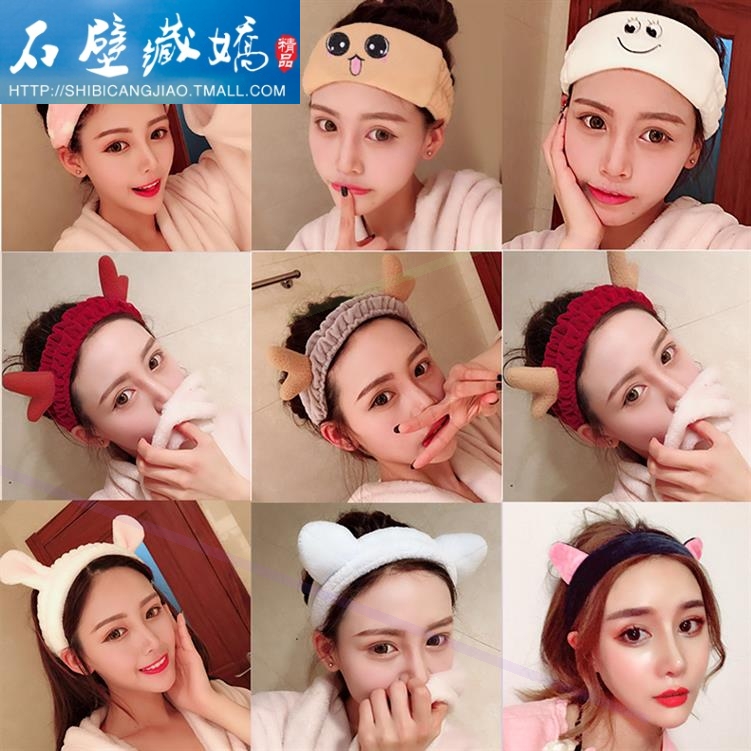 韩式针织瑜伽女发带洗脸饰品潮卸妆头戴头箍大气夏季时尚做面膜