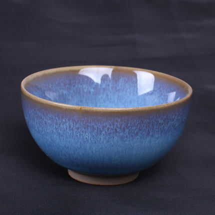 日本陶瓷大师作品钧窑茶碗品茗杯子钧瓷茶具精品瓷器功夫茶杯