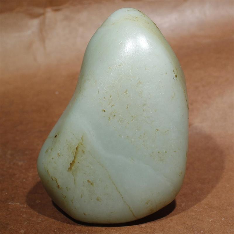 283克细肉皮色青白玉籽料原石新疆和田玉天然玉石雕刻作料摆件籽