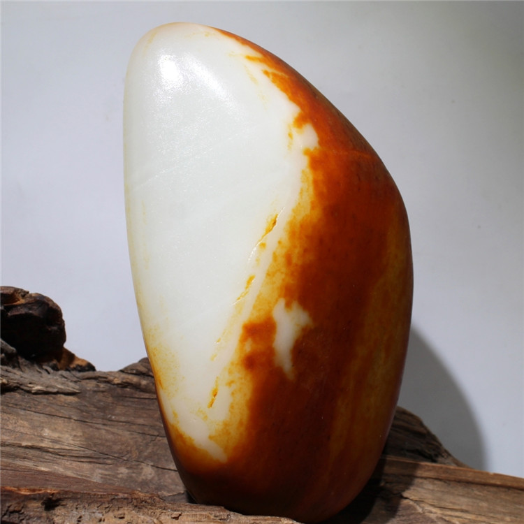 和田虎皮独籽镇宅优质新疆原石籽料办公摆件天然家居礼品收藏籽k