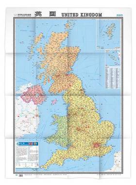 正版9成新图书丨 【正版新书】世界热点国家地图·英国 （大字版）（1：970000）  中国地图出版社  编 9787503167256