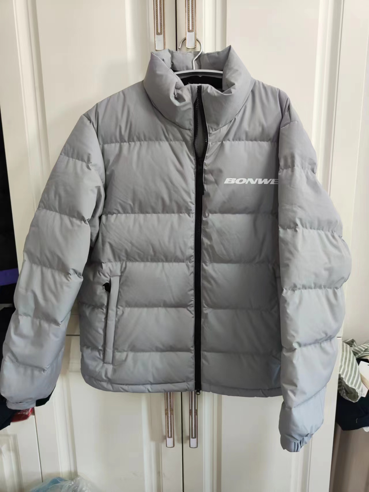 中华美邦加厚连帽羽绒服