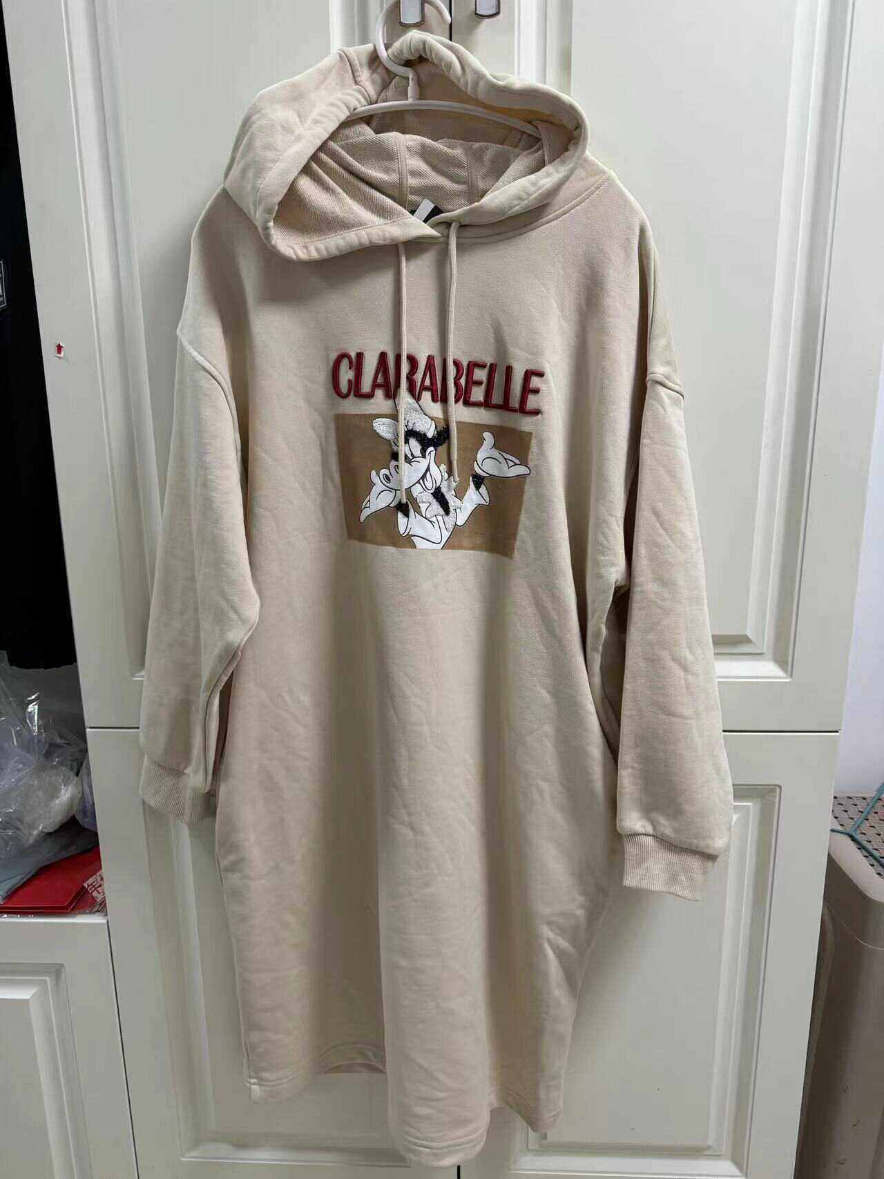 国货MECITY女中长款卫衣