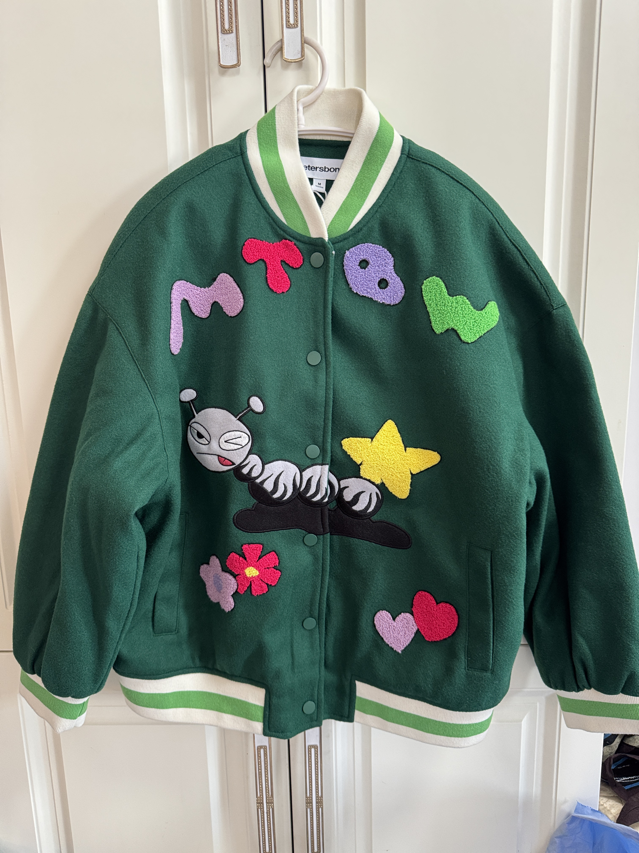 美家国货正品女撞色夹棉棒球夹克女春秋休闲舒适女士宽松外套上衣