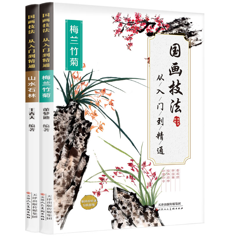 国画技法入门到精通零基础教程书籍初学者自学儿童国画教材写意临摹