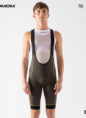 SOOMOM | BASE 双箭头男士背带骑行短裤公路山地自行车撞色线春夏
