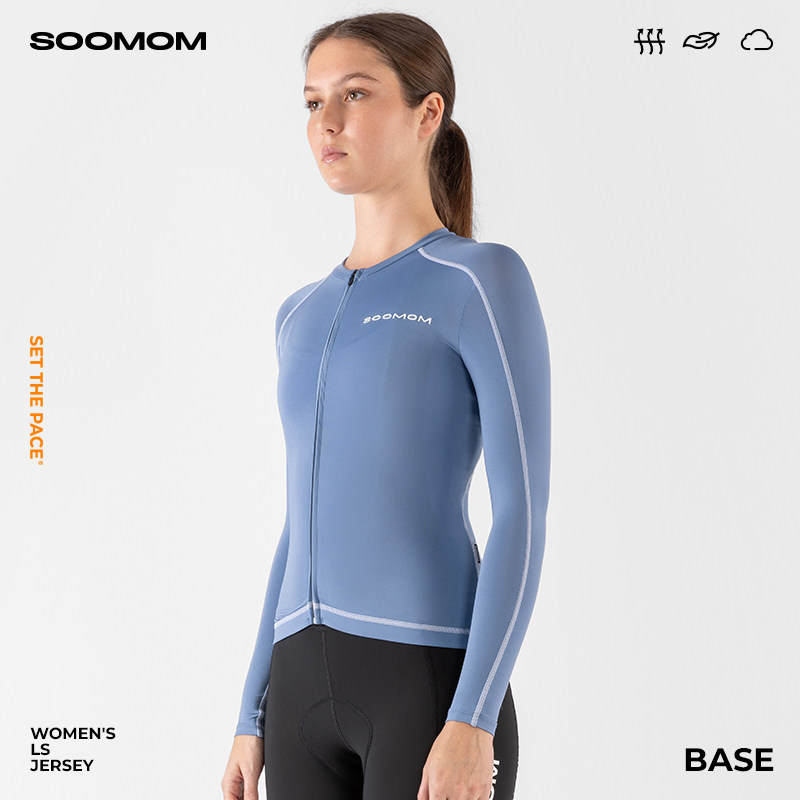 SOOMOM | BASE 女士公路车骑行服女款长袖上衣透气春夏
