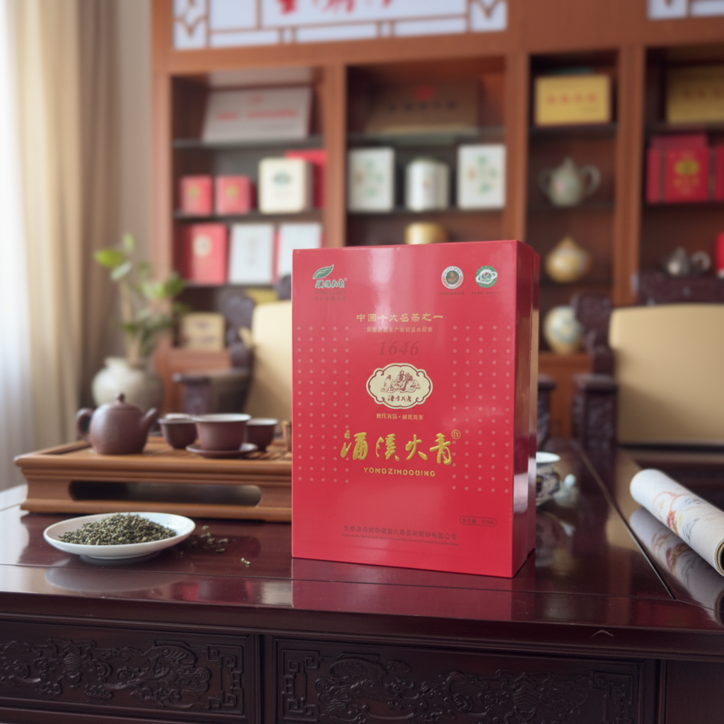2026新茶涌溪火青500g有机绿茶安徽泾县春茶礼盒装 非遗技艺包邮