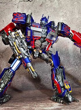 KM01S腹肌擎天OP柱 LS03F KM01放大改造版MPM04 LS03变形玩具模型