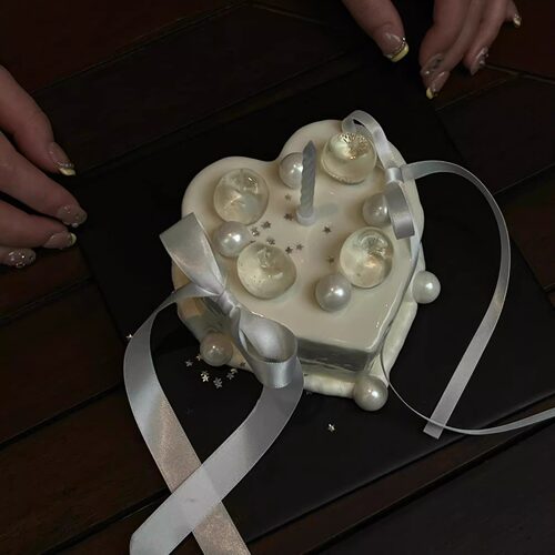 樱桃蛋糕装饰ins风可爱透明水晶糖硅胶模免熬艾素糖螺旋蜡烛插件