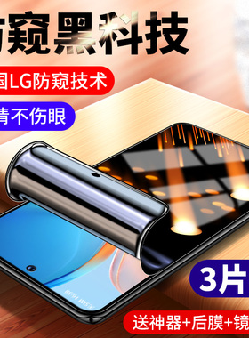 适用真我gt大师探索版钢化水凝膜gtneo3手机realme防窥膜gt闪速版realmegt2全屏2tneo防窥pro原装realmegtneo