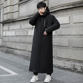 进口鹅绒羽绒服男加长款 加厚极寒户外外套男 大码 过膝25年冬季 新款