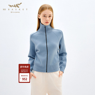 休闲宽松立领开衫 XII 运动日常百搭时尚 秋款 BASKET十二篮商场同款