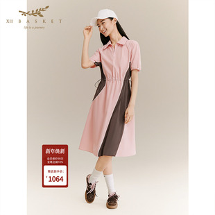 舒适运动衬衫 25秋新款 领舒适运动连衣裙 BASKET十二篮商场同款 XII