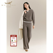 BASKET十二篮商场同款 25冬新款 休闲宽松舒适直筒阔腿裤 XII 裤 子女