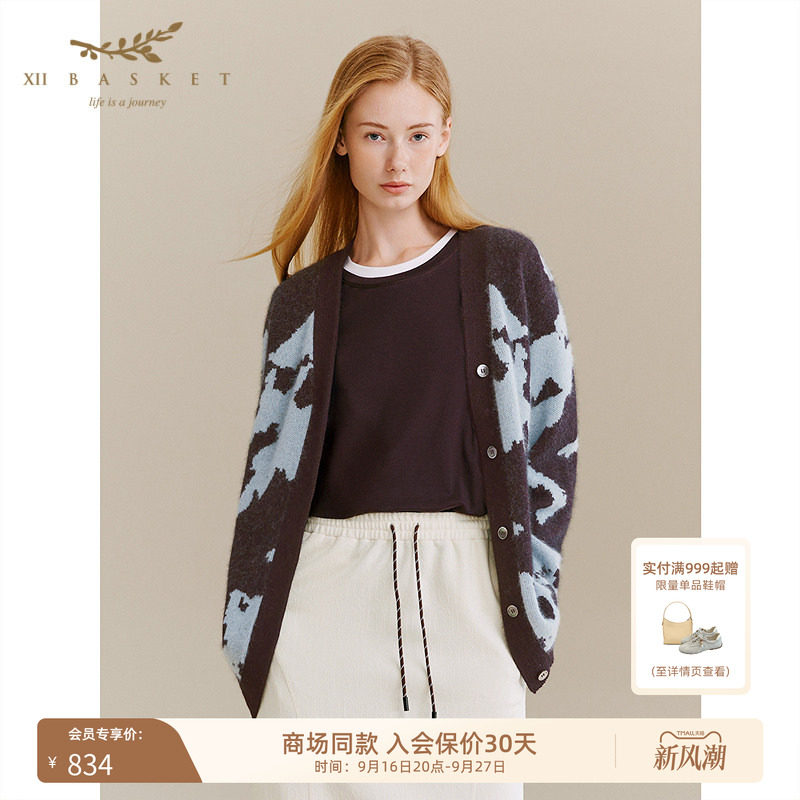 十二篮通勤百搭舒适毛织衫上衣女