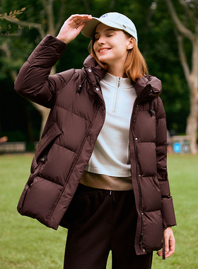 十二篮专选25冬新款摩登通勤羽绒服女90%白鹅绒加厚保暖休闲