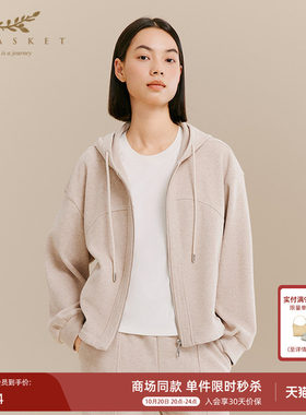 十二篮连帽卫衣外套女