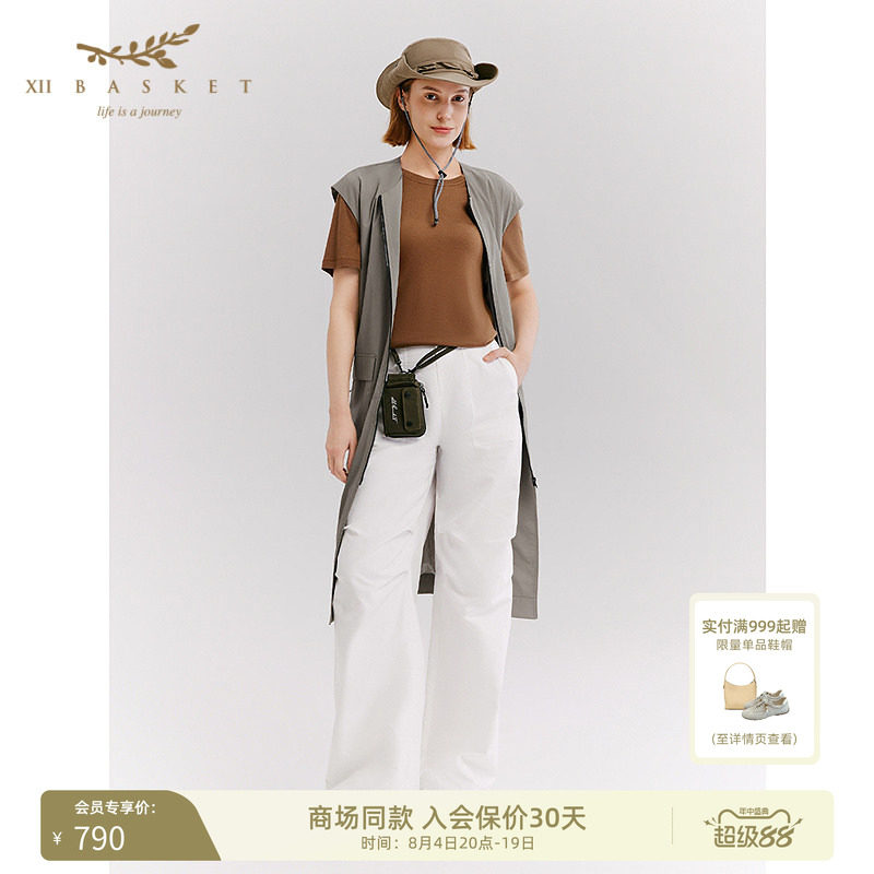 十二篮拉链收腰工装连衣裙