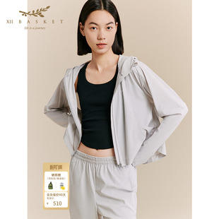 十二篮专选秋季 运动百搭减龄宽松舒适外套 浅灰色休闲宽松时尚