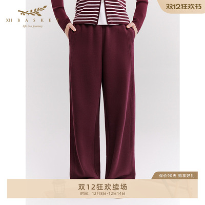 十二篮复古阔腿宽松休闲长裤