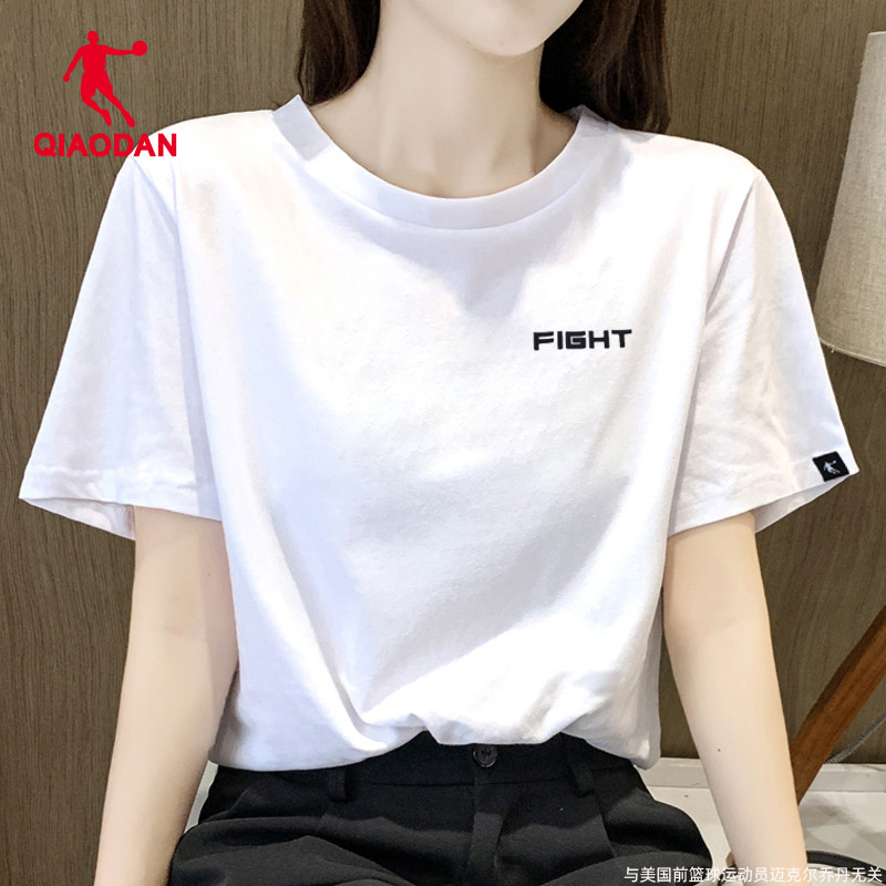 乔丹短袖女上衣白色半袖