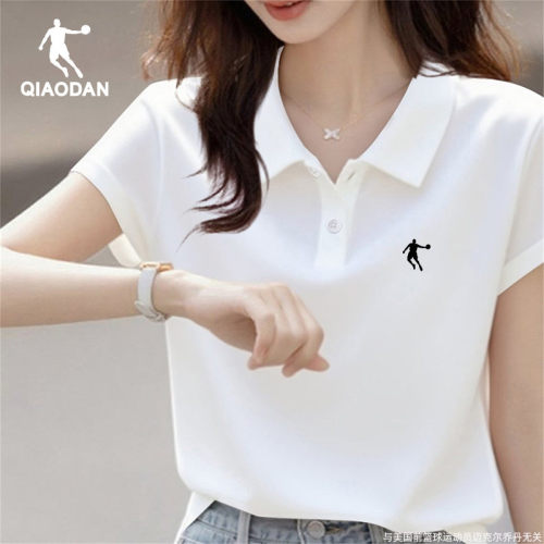 乔丹polo衫t恤女款翻领运动短袖