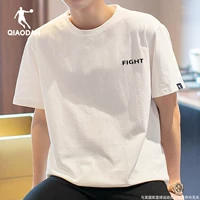 乔丹 Летняя футболка с коротким рукавом, белый топ, спортивный костюм, оверсайз