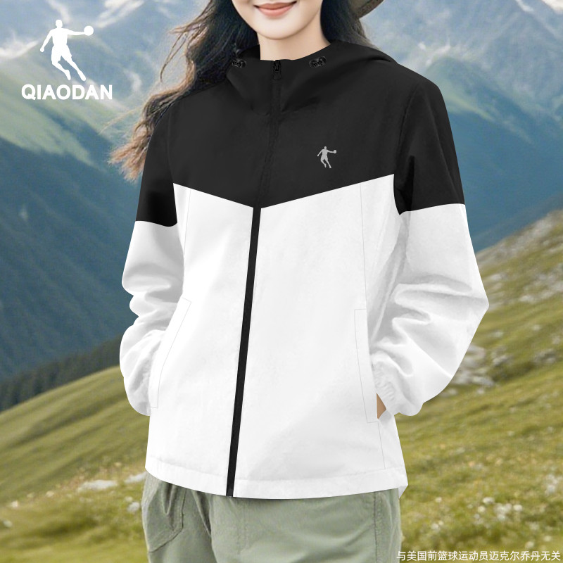 乔丹风衣外套女防泼水夹克运动服