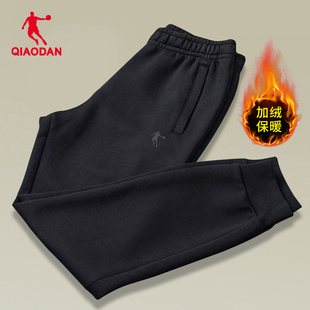 新款 2025秋冬季 官方跑步长裤 宽松束脚裤 乔丹加绒运动裤 子男裤 男裤