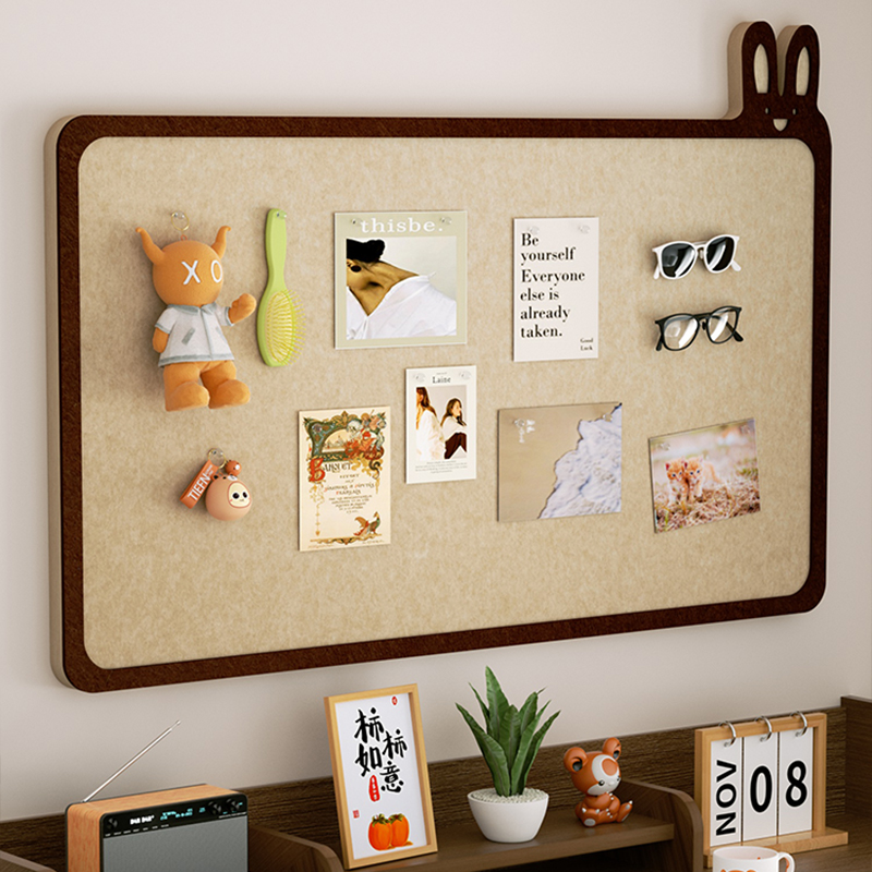 可移除照片墙装饰创意背景板羊毛毡墙贴墙面装饰家庭相片挂墙客厅