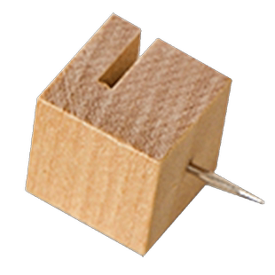 10枚盒装正方形木制卡槽图钉毛毡软木板照片墙ins不伤照片工字钉