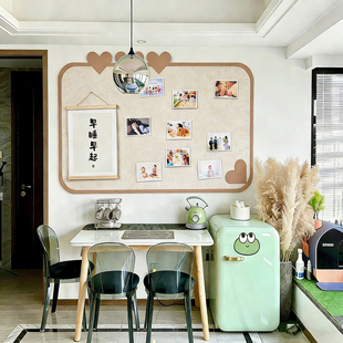 爱心毛毡板墙贴墙面装 饰遮丑照片墙文化墙创意上墙定制相框挂画框