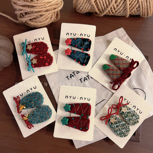 圣诞节发饰头饰发夹儿童可爱发卡