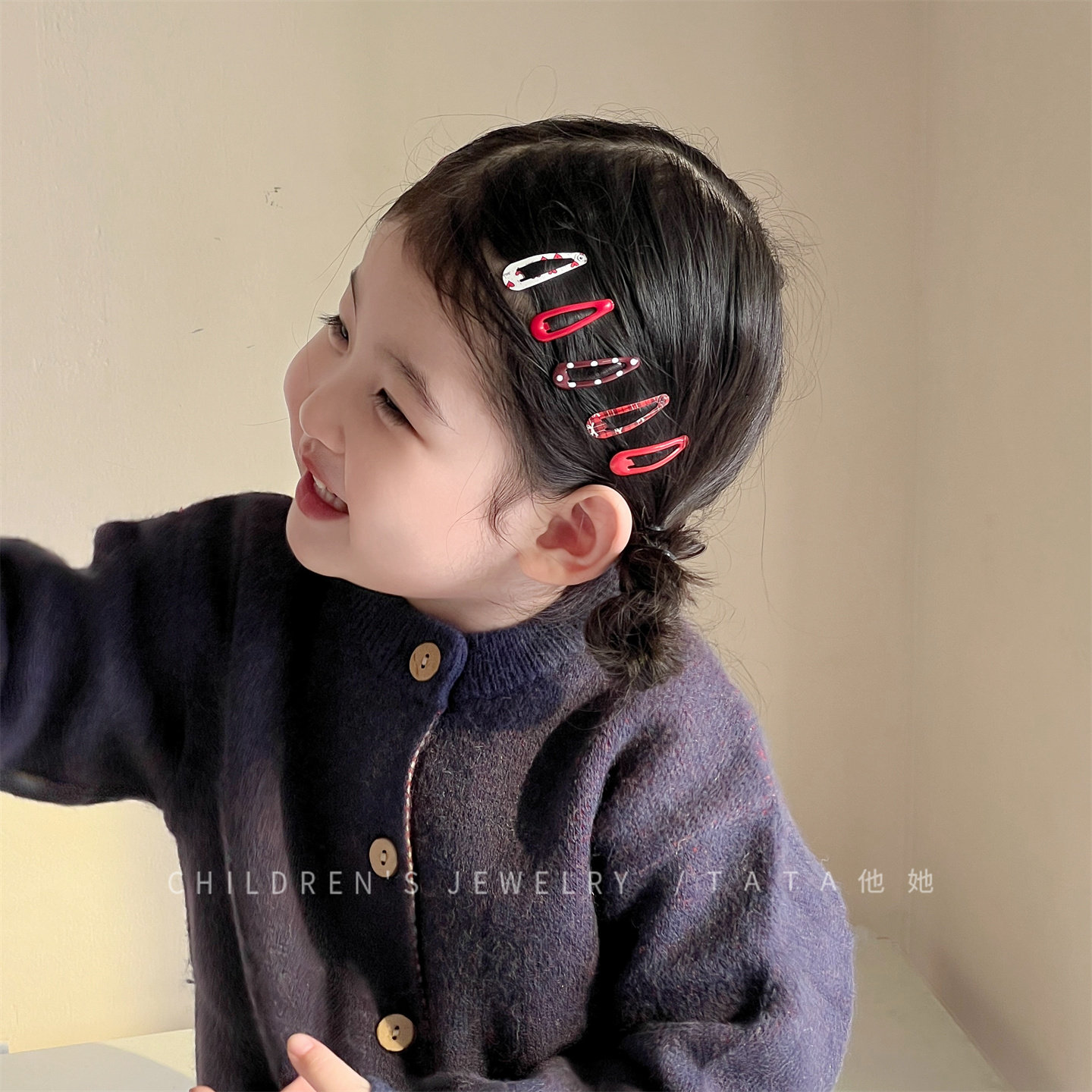 迷你小号可爱豹纹夹子发夹宝宝新年红波点碎发侧边夹子女童bb夹子,童装/婴儿装/亲子装,发饰,淘宝优惠券,粉丝福利购,淘宝优惠卷