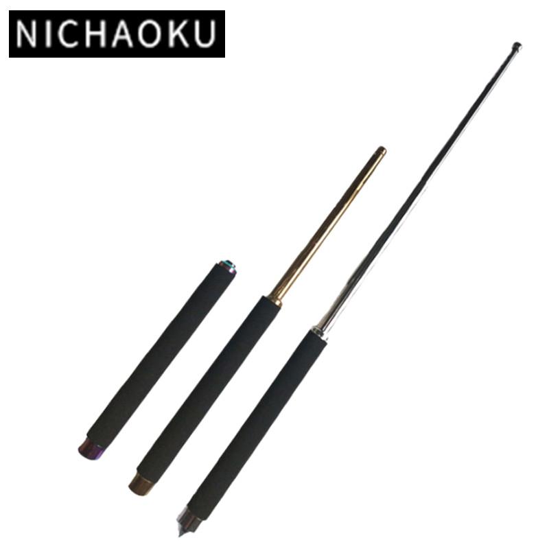 防身武器三节伸缩棍甩棍甩鞭车载自卫破窗钢棍钛合金