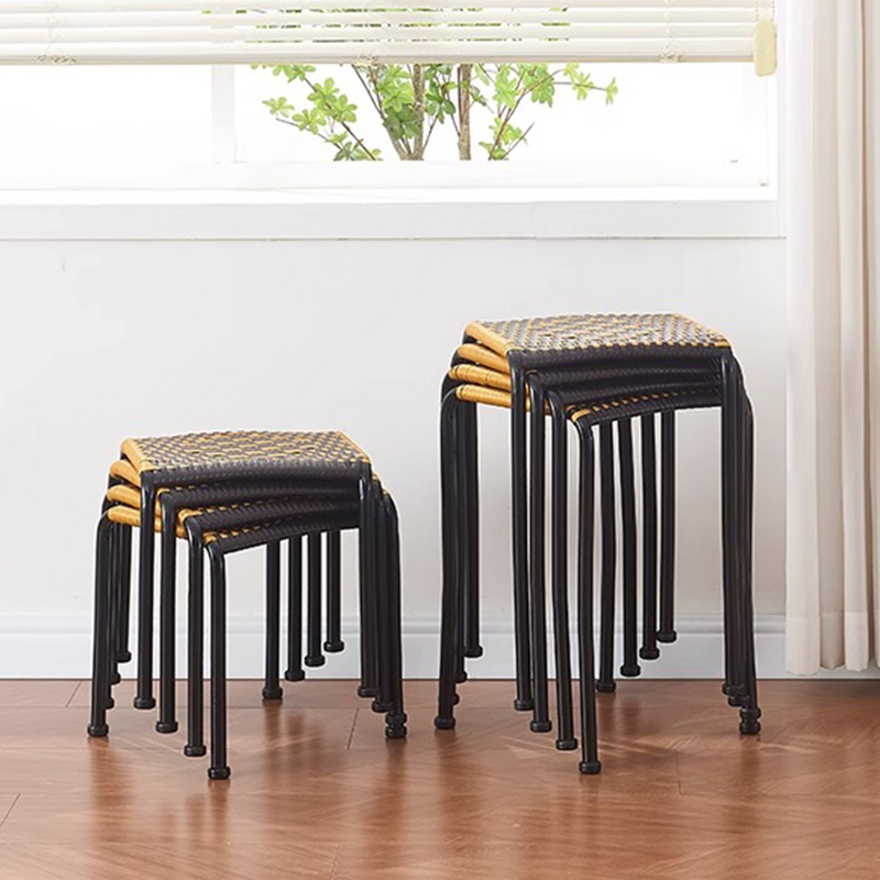 凳子家用结实耐用高板凳藤编餐桌