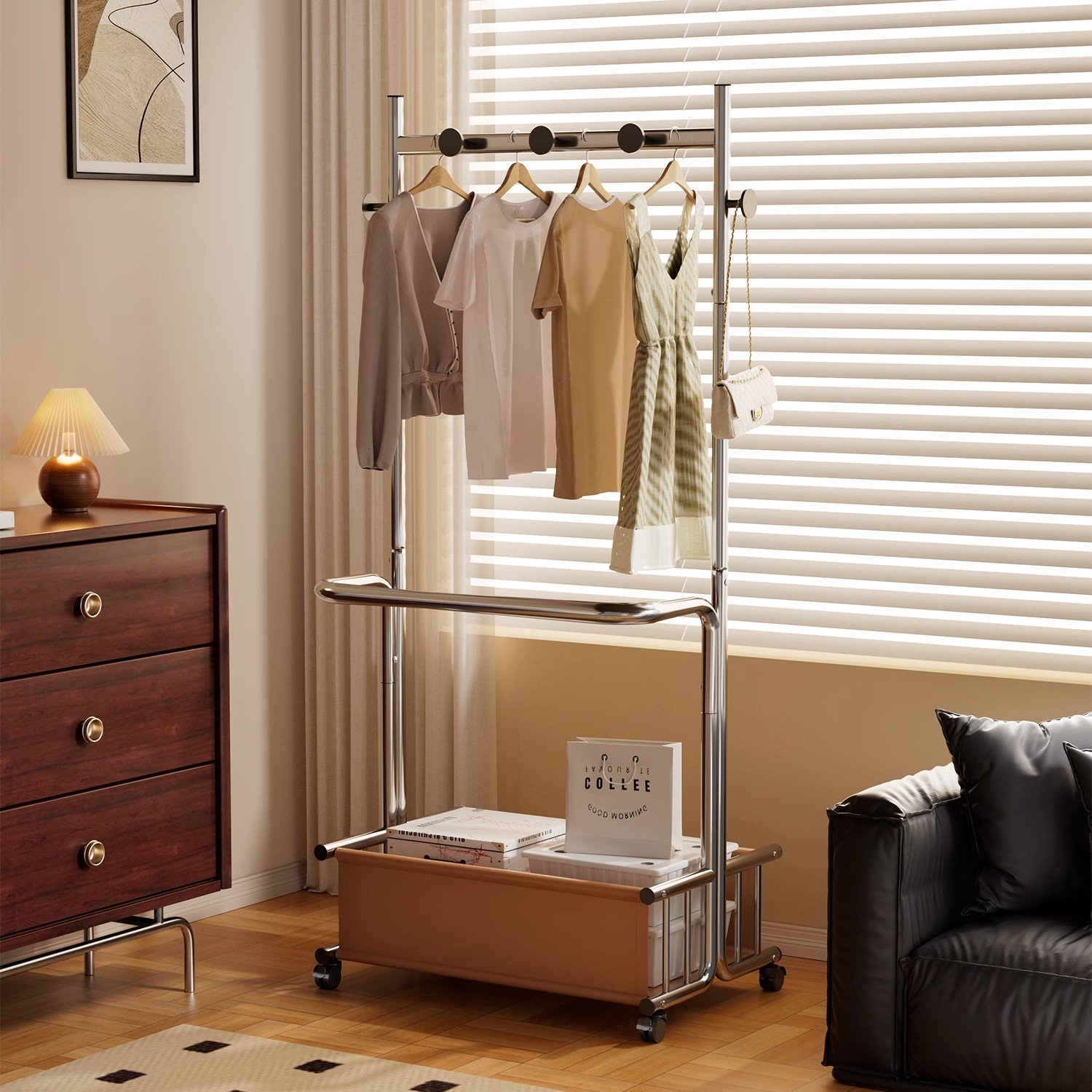卧室落地挂衣架2025新款衣架置物