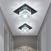 轻奢网红爆款 创意简约现代水晶 过道灯走廊灯LED入户玄关灯嵌入式