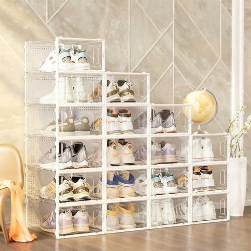 透明鞋盒收纳省空间强承重