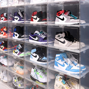 柜简易篮球鞋 子收纳盒防氧化透明鞋 展示盒省空间收纳神器 盒鞋 aj鞋