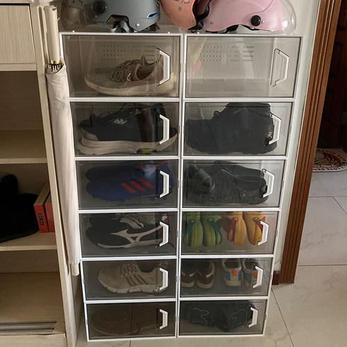 加厚透明鞋盒高透面板买2送2