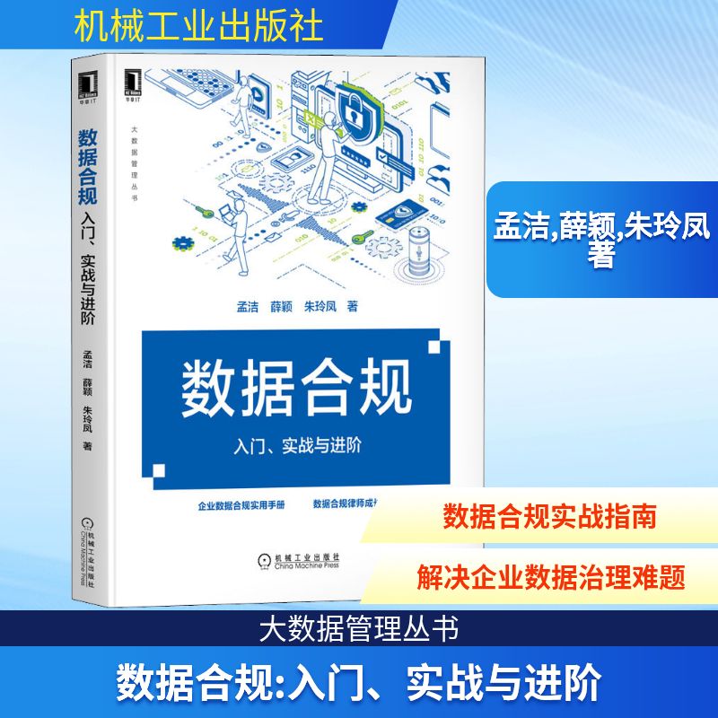 数据合规 入门、实战与进阶 孟洁,薛颖,朱玲凤 著 企业经营与管理专业科技 新华书店正版图书籍 机械工业出版社