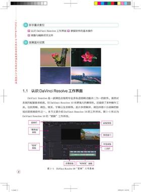 DaVinci Resolve中文版达芬奇视频调色与特效从入门到精通 胡杨 编 图形图像/多媒体（新）专业科技 新华书店正版图书籍