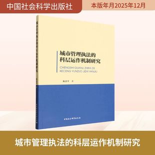 城市管理执法的科层运作机制研究 陈念平 著 著 社会学社科 新华书店正版图书籍 中国社会科学出版社